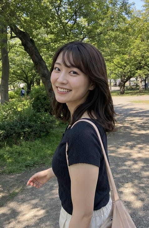 公園・自然光のサンプル